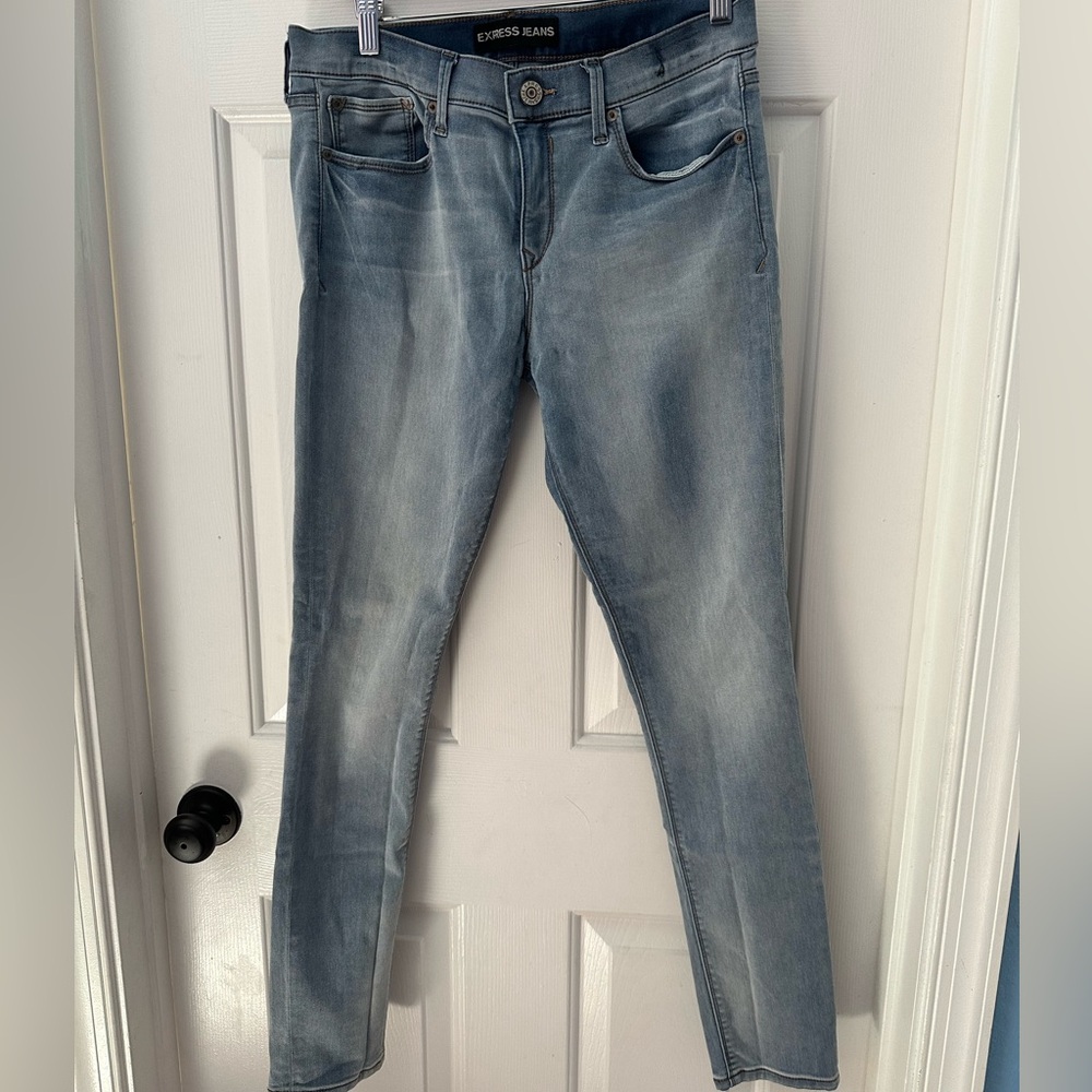 Express Women's Mid-Rise Legging Jeans (Size 10)